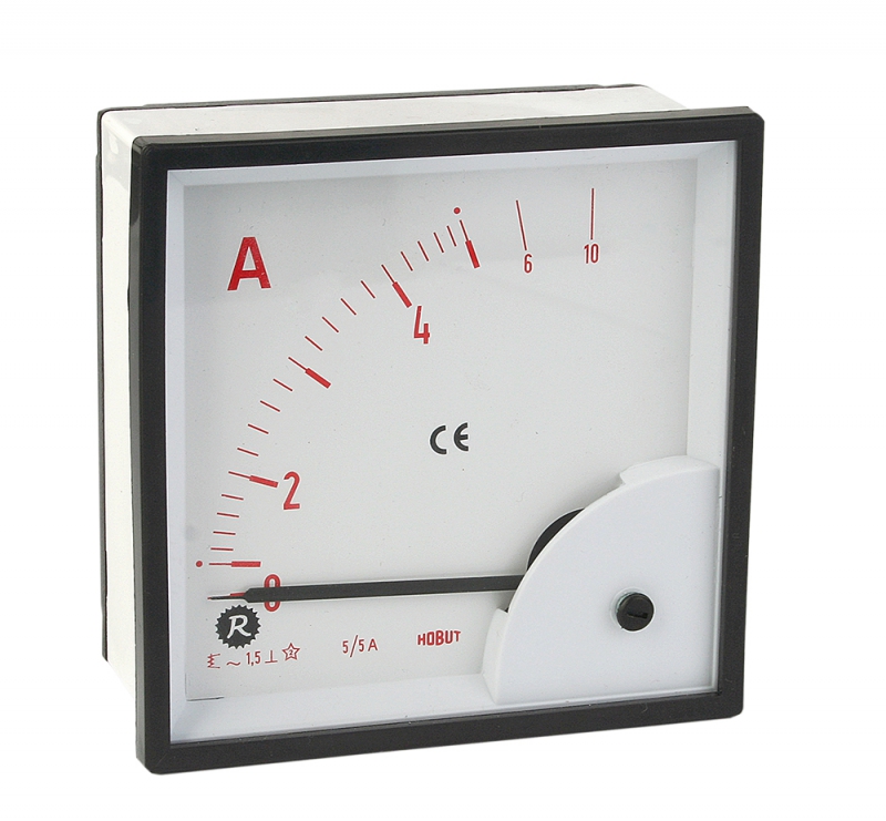 90 degree DC ammeter